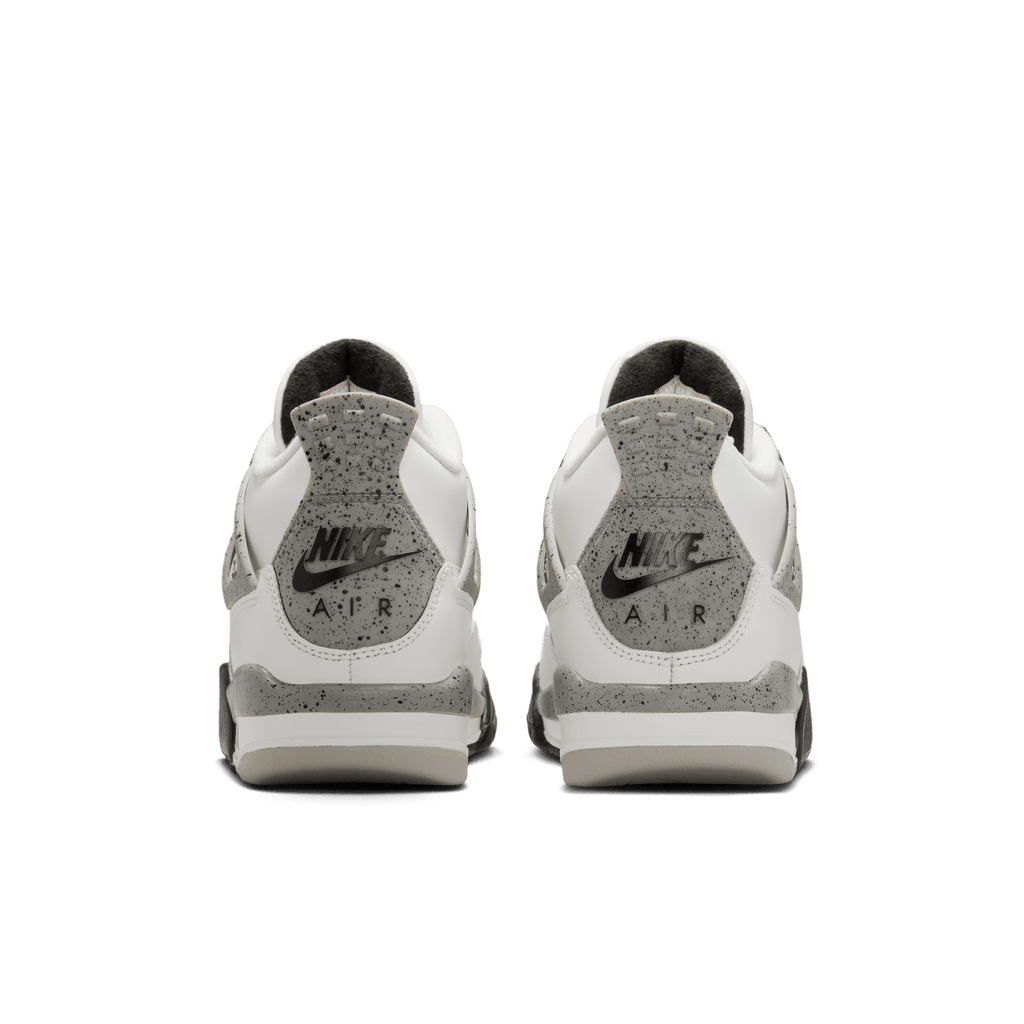 Gradeschool Jordan 4 Retro 'White Cement' (GS) - Summit White/Cement Grey/Black Fire Red