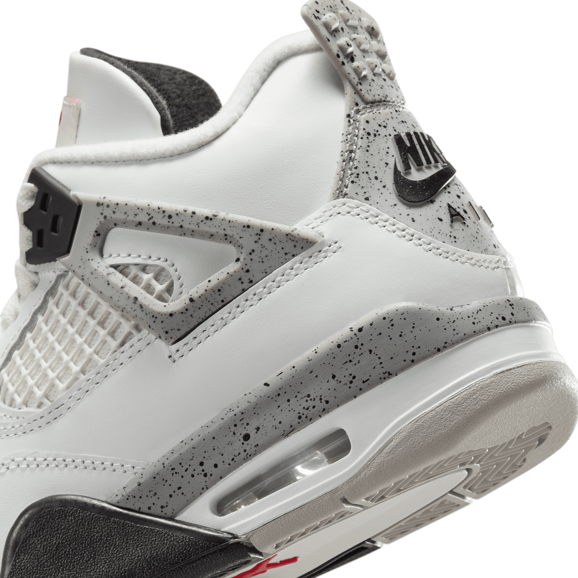Gradeschool Jordan 4 Retro 'White Cement' (GS) - Summit White/Cement Grey/Black Fire Red