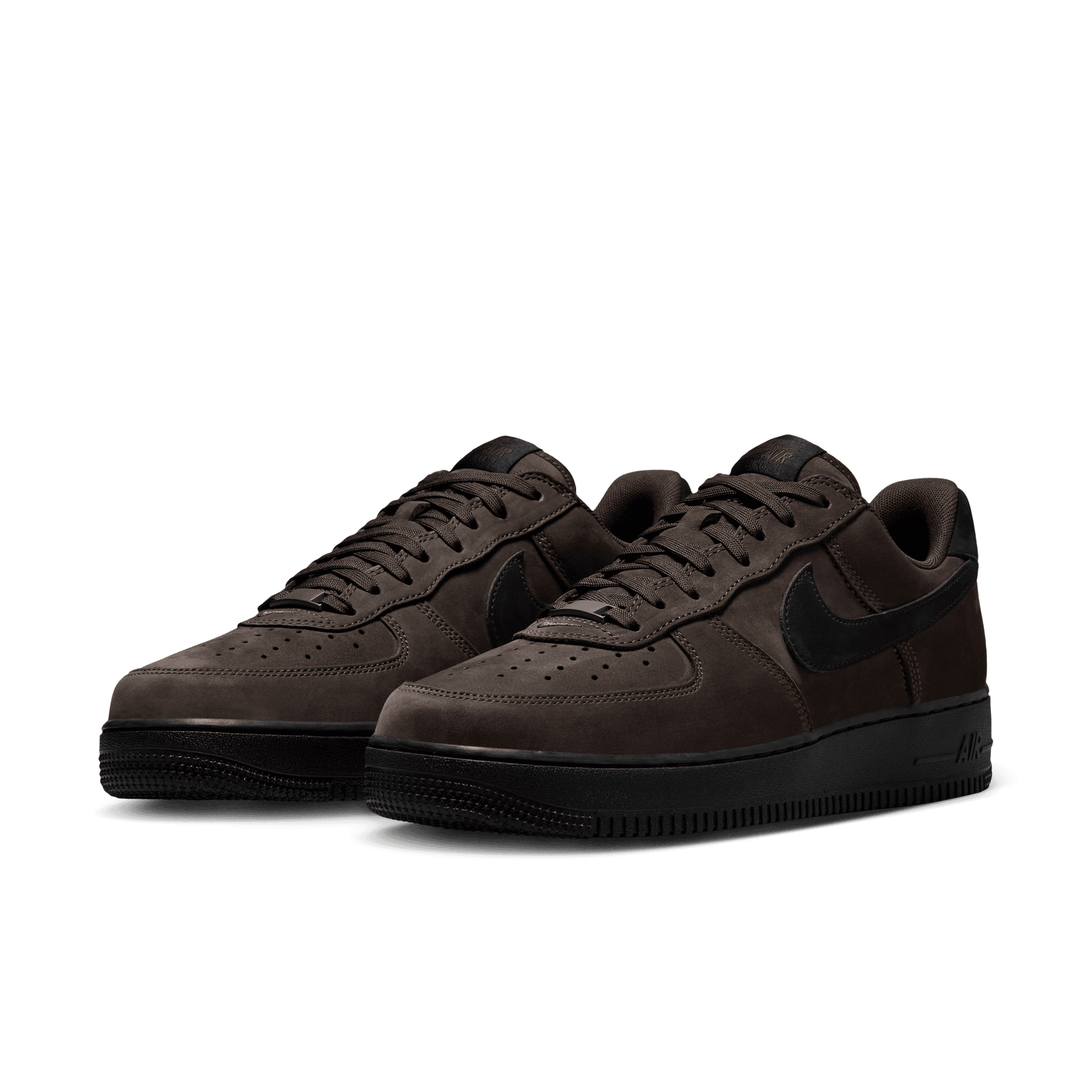 Men's Nike Air Force 1 Low Retro Premium - Black Tea/Black
