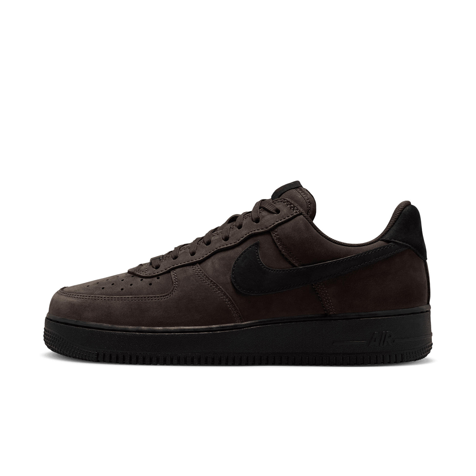 Men's Nike Air Force 1 Low Retro Premium - Black Tea/Black