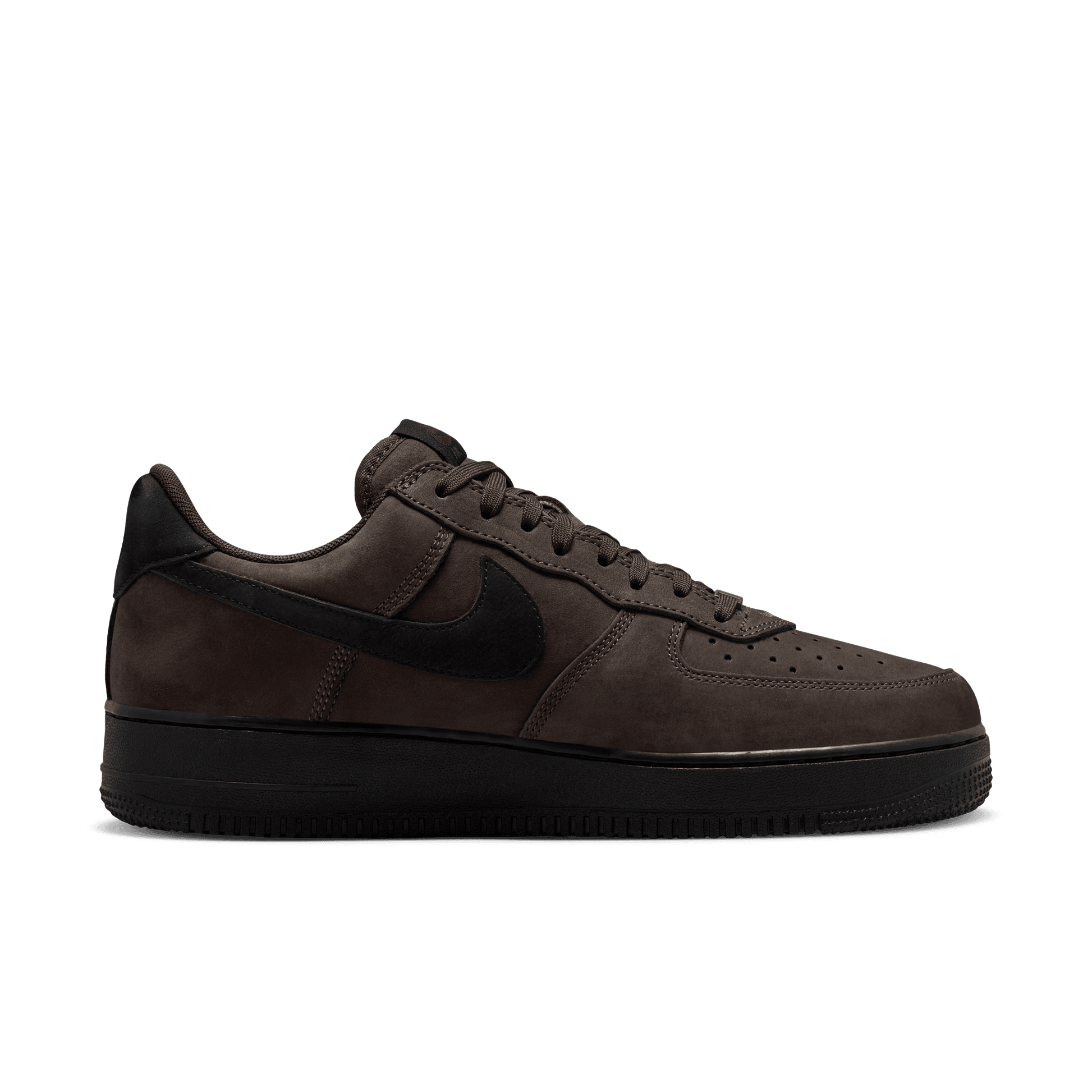 Men's Nike Air Force 1 Low Retro Premium - Black Tea/Black