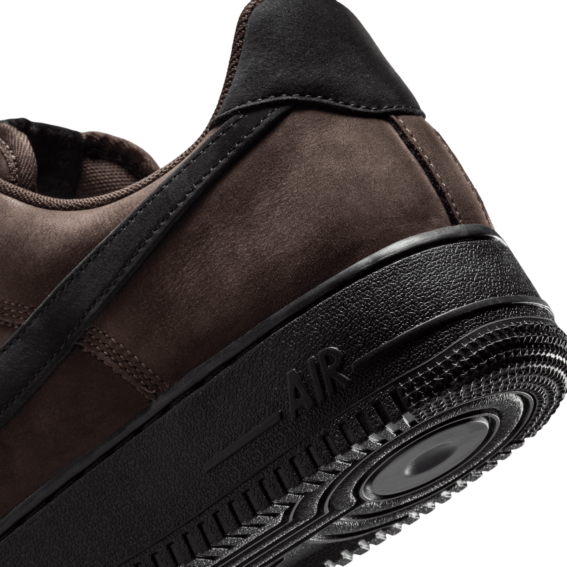 Men's Nike Air Force 1 Low Retro Premium - Black Tea/Black