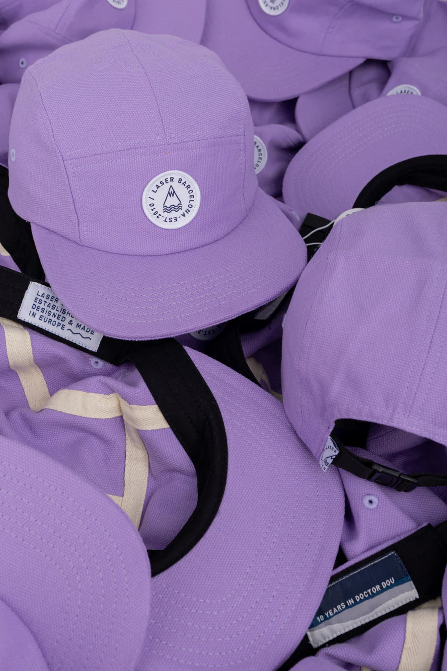 Laser Barceloneta 5 Panel Hat - Lavender