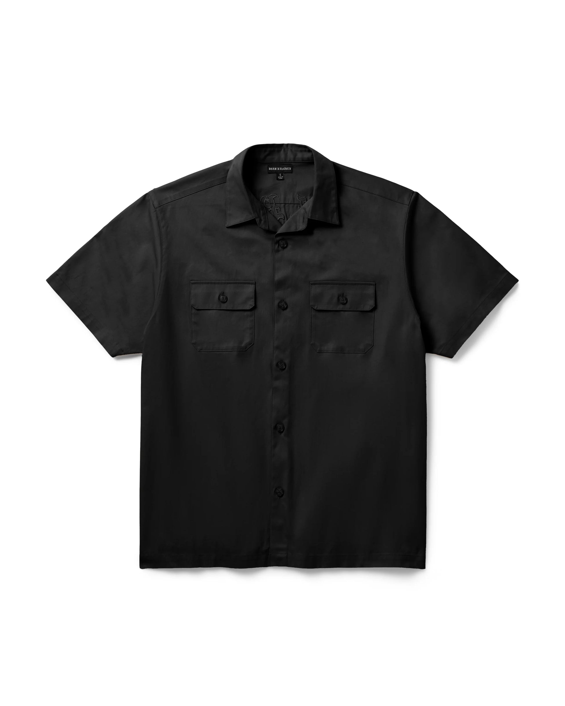 Born X Raised Arch Work Shirt - Black
