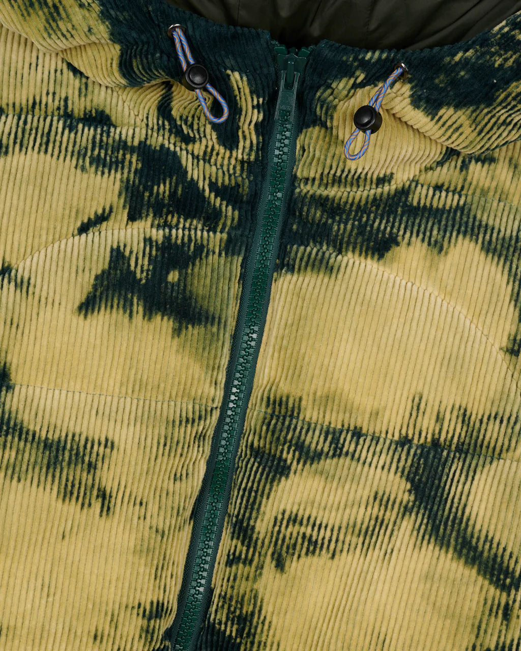 Brain Dead Bleach Dyed Dimension Puffer Jacket - Olive