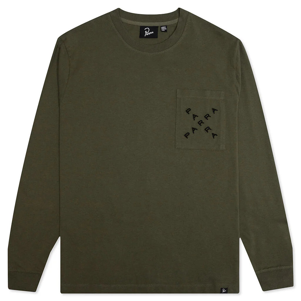 Parra Angelica Long Sleeve T-Shirt - Leaf