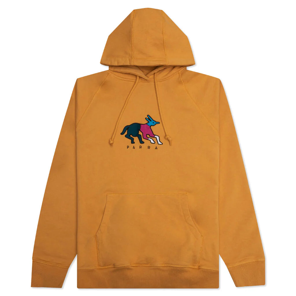 Parra Anxious Dog Hooded Sweatshirt - Gold Yellow