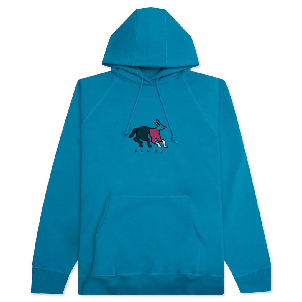 Parra Anxious Dog Hooded Sweatshirt - Greek Blue