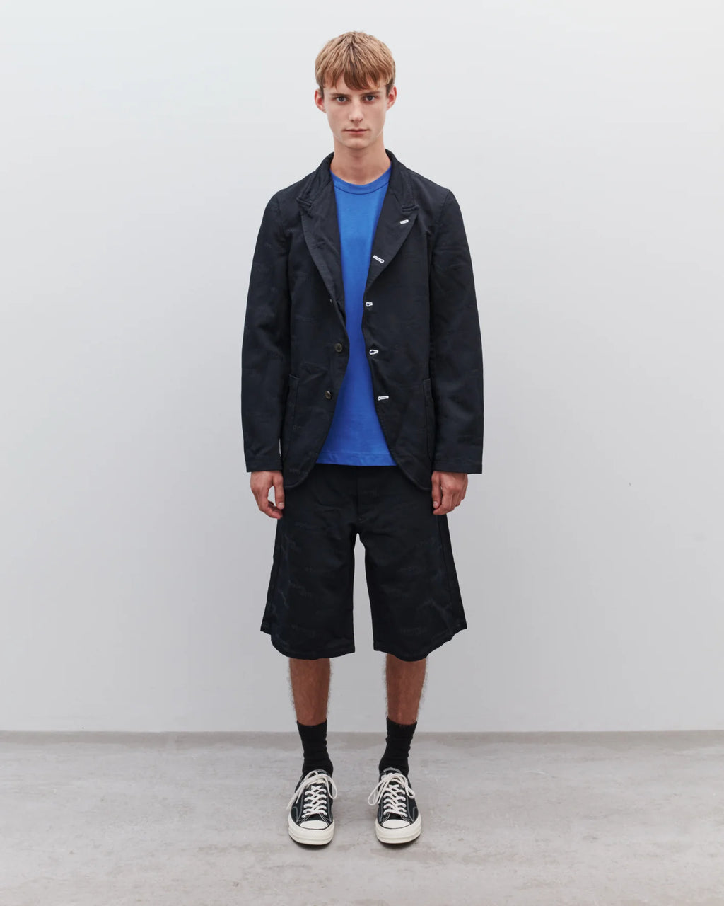 COMME des GARÇONS SHIRT "Strong Will" Woven Short - Navy