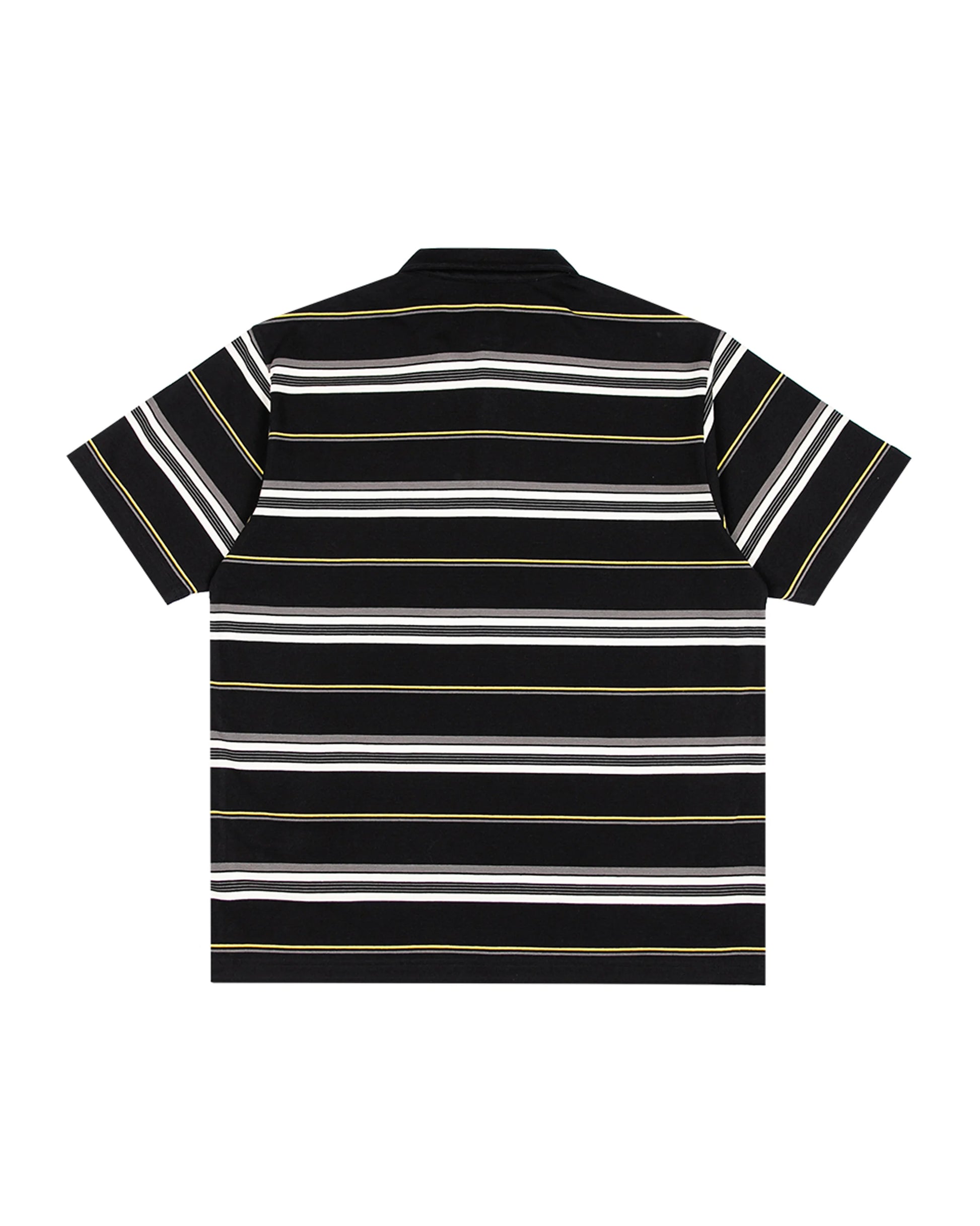 Born X Raised Charlie Brown Polo Shirt - Black/Gold/Cream