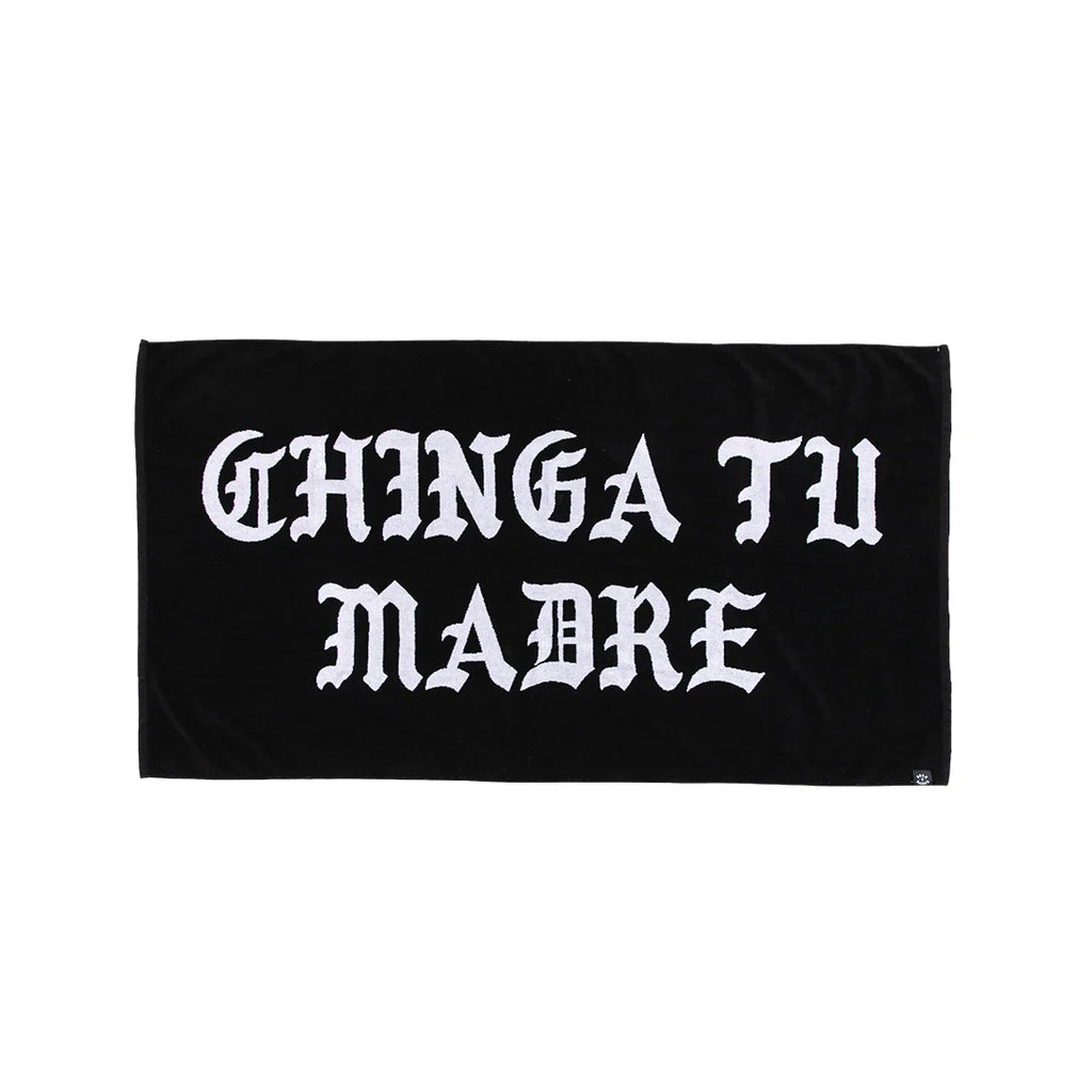Born X Raised Chinga Beach Towel - Black