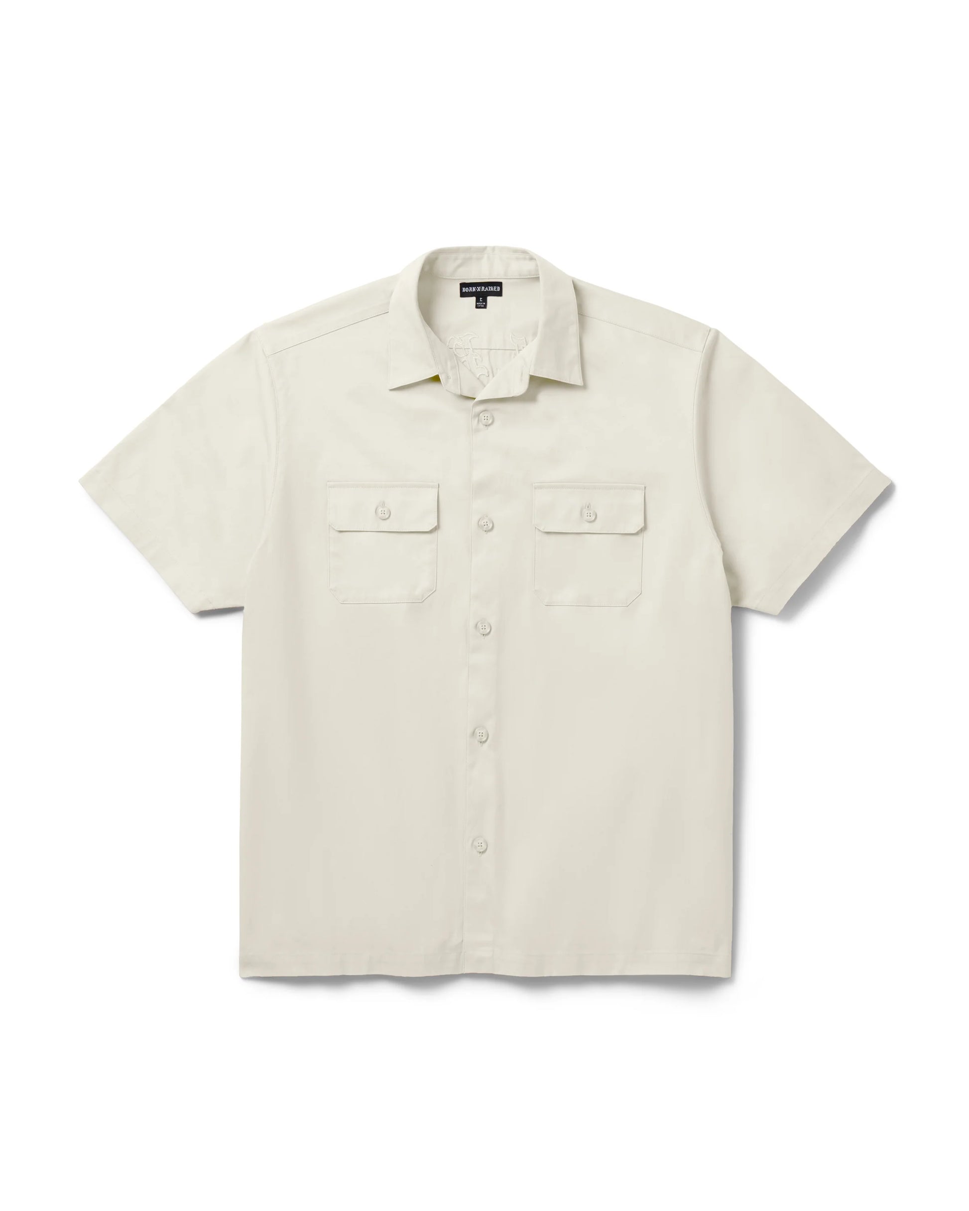Born X Raised Arch Work Shirt - Cream