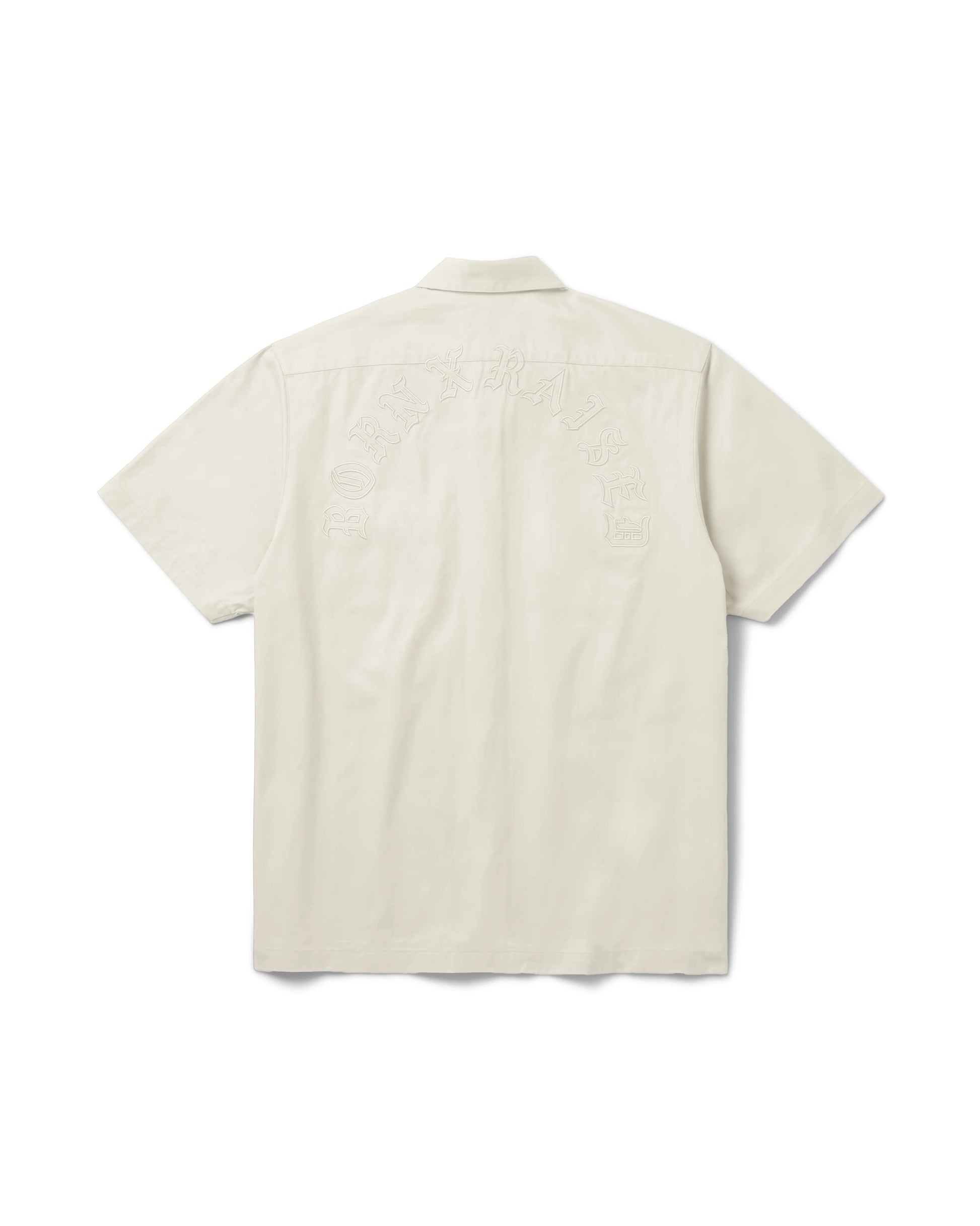 Born X Raised Arch Work Shirt - Cream