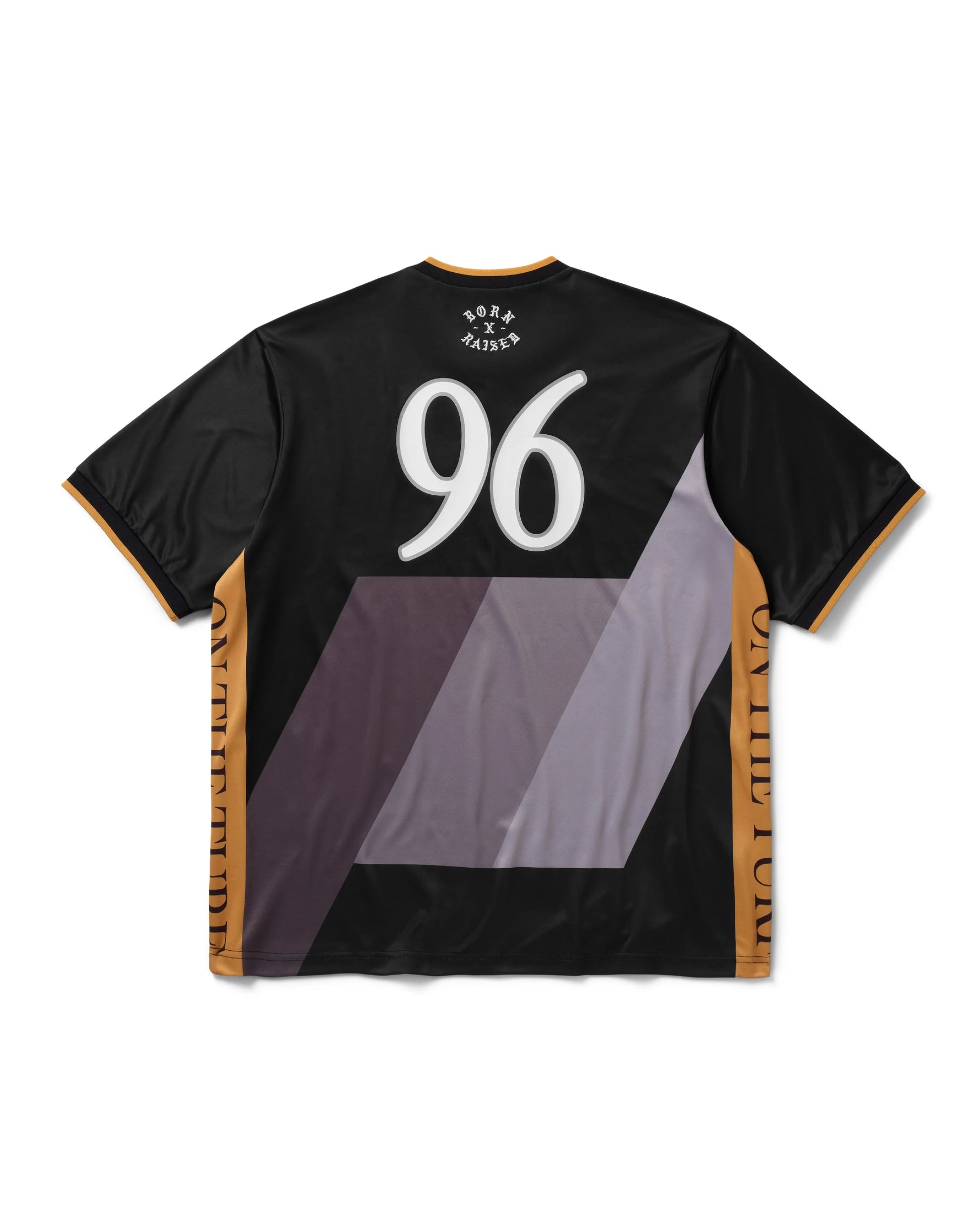 Born X Raised Crest Soccer Jersey - Black/Grey