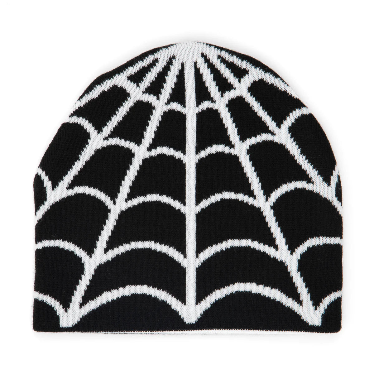Corduroy Cobweb Reversible Skully - Black