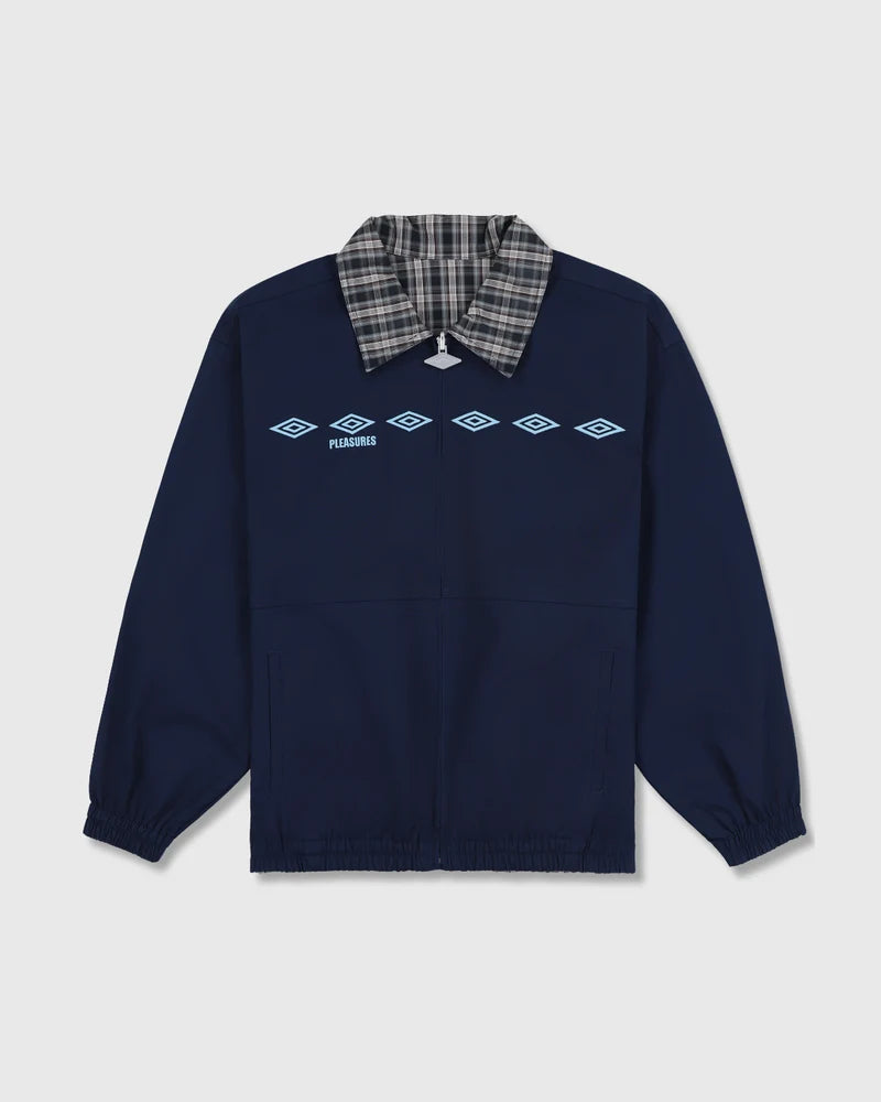PLEASURES Diamonds Reversible Blouson Jacket - Navy