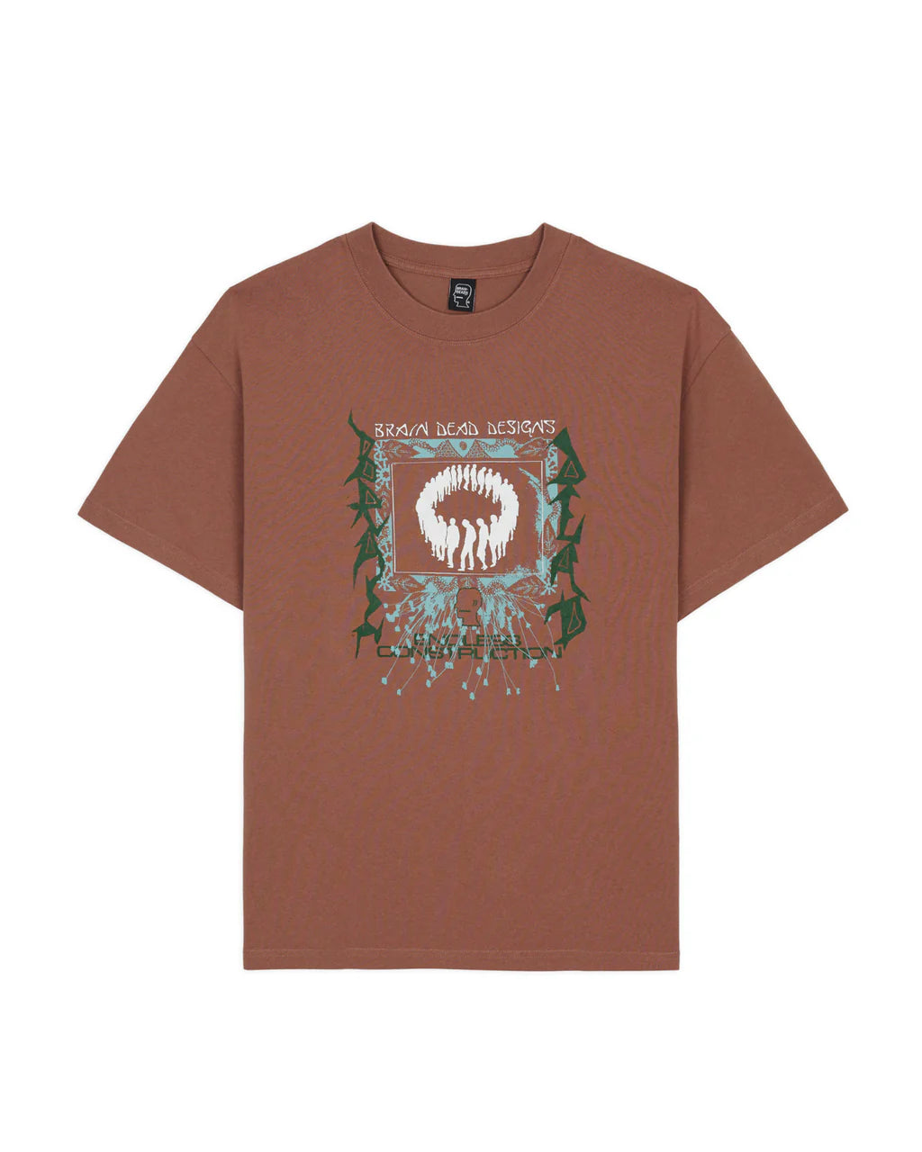 Brain Dead Endless Construction On T-Shirt - Nutmeg