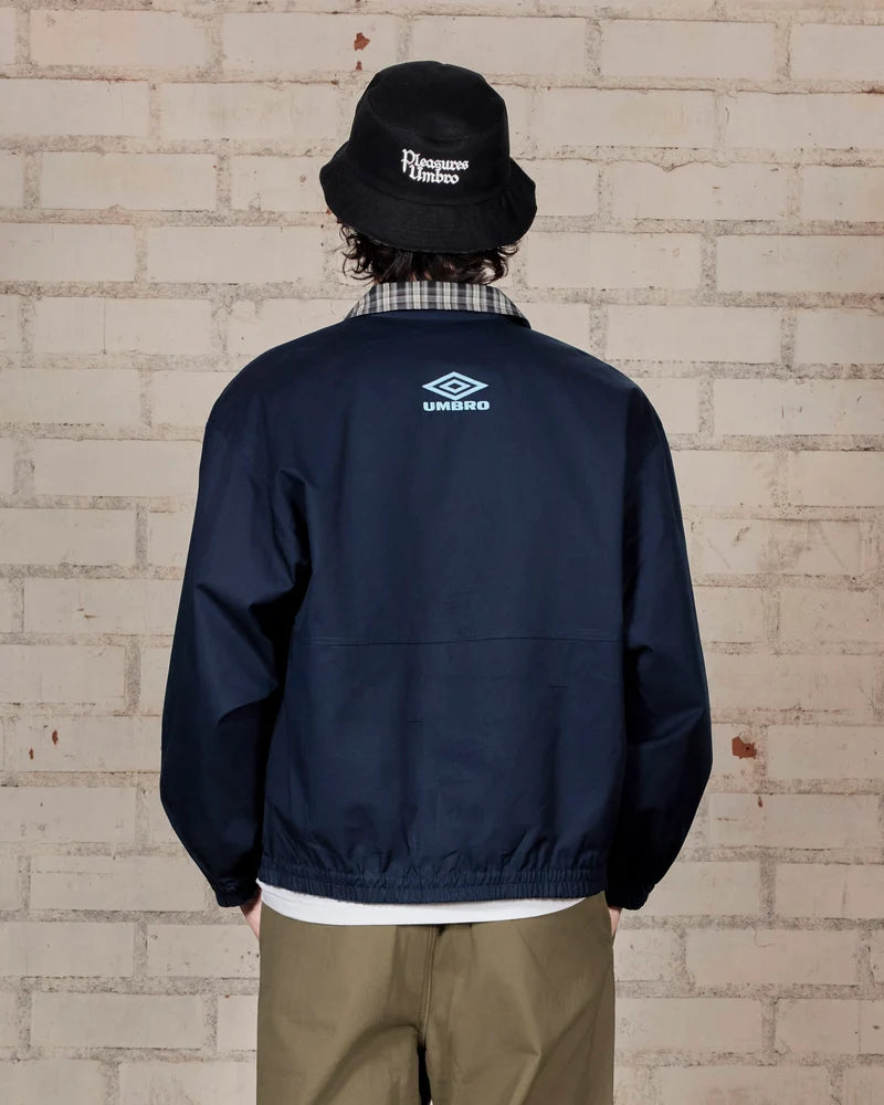 PLEASURES Diamonds Reversible Blouson Jacket - Navy