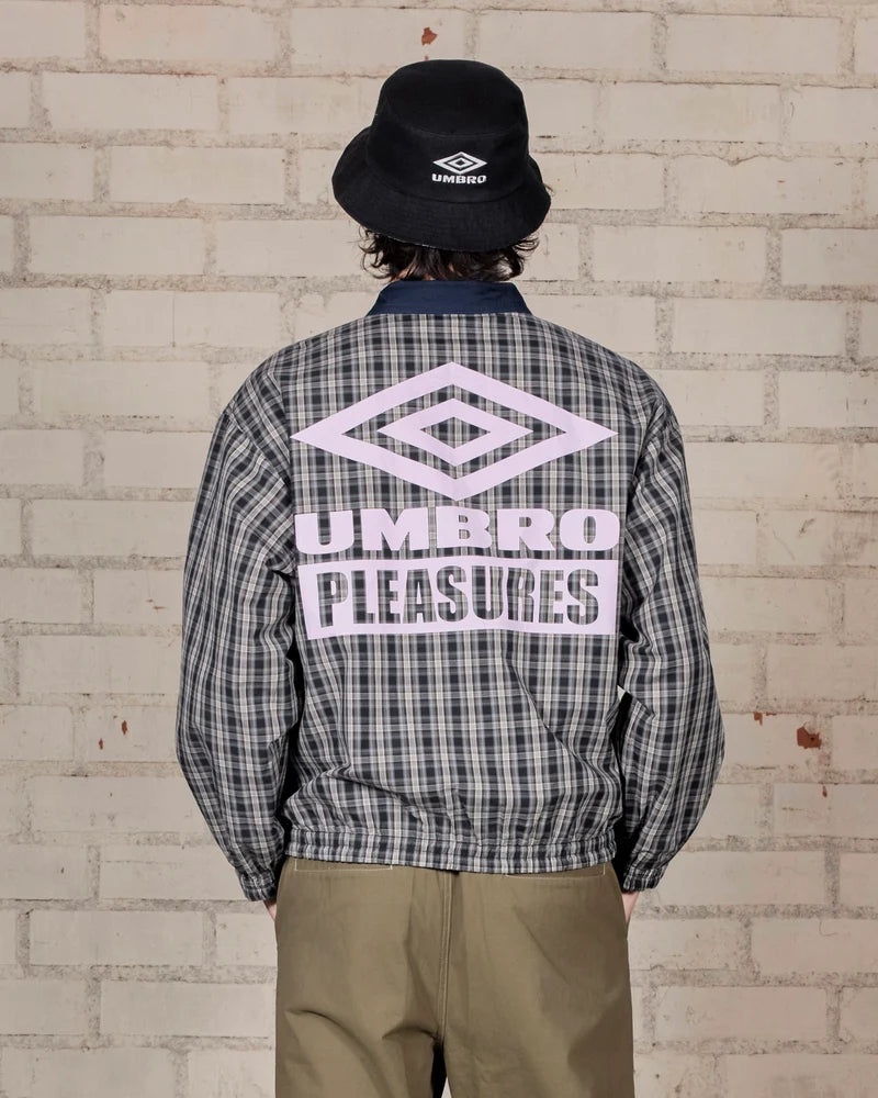 PLEASURES Diamonds Reversible Blouson Jacket - Navy