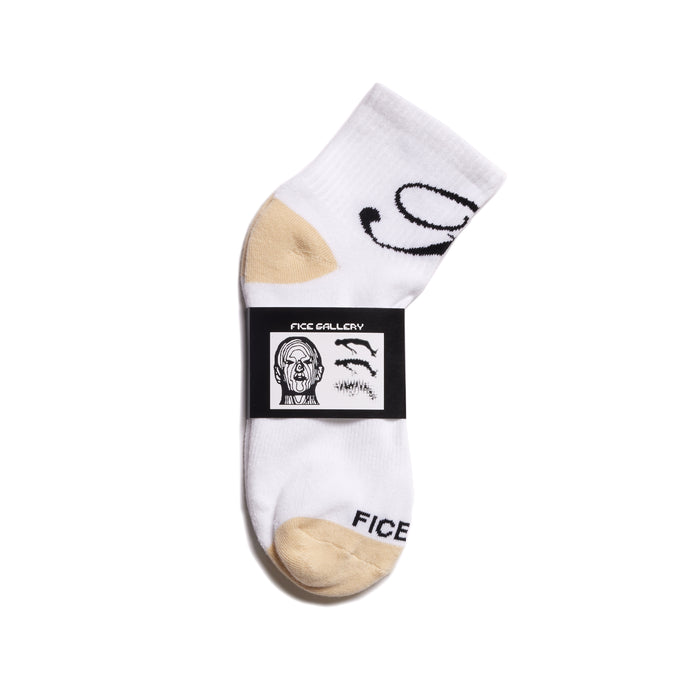 Fice Quarter Socks - White/Black