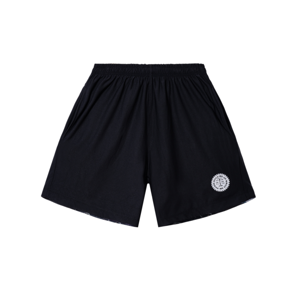 Market Fine Cut Reversible Futbol Shorts - Black/Multi
