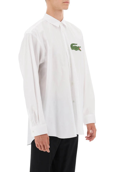 COMME des GARÇONS Shirt x Lacoste Oversized Button Up Shirt - White