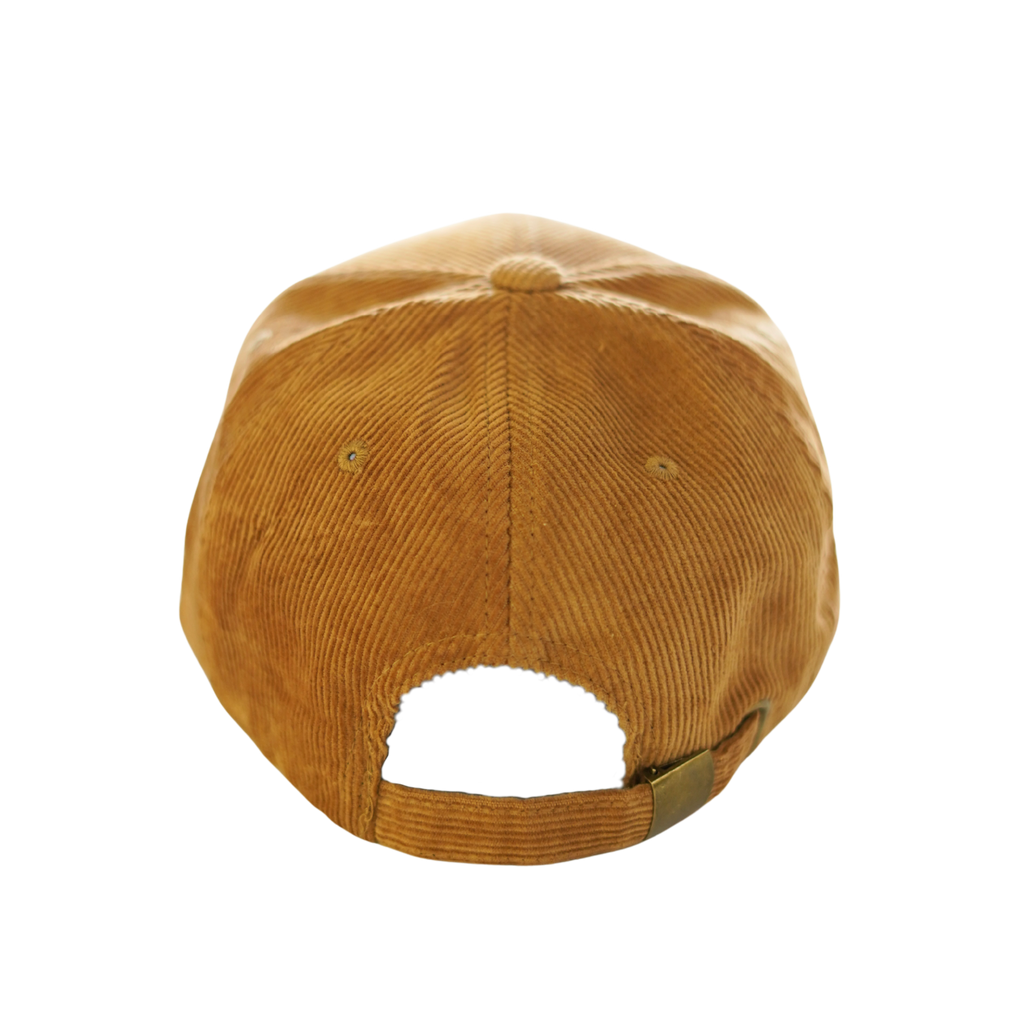 FICE "Let's Go Outside" Corduroy Cap - Camel/White