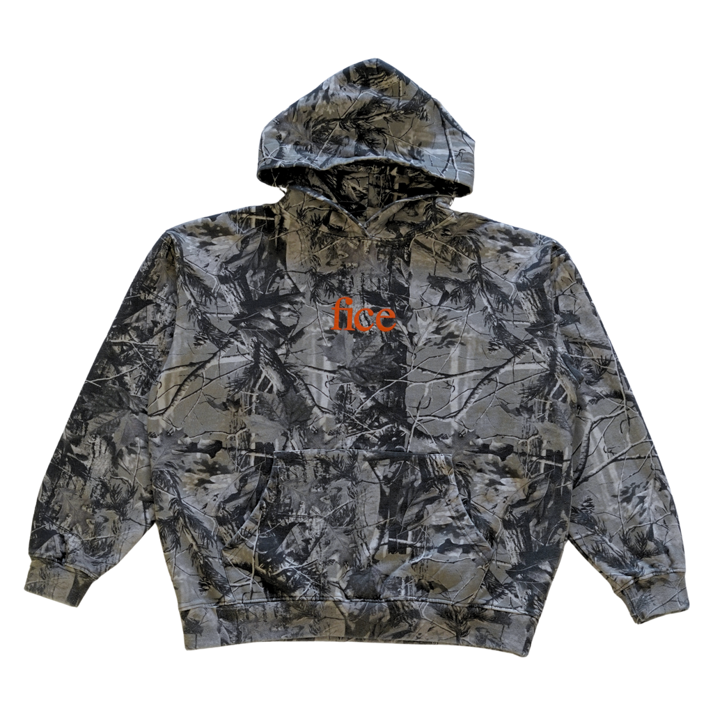 FICE Premium Heavyweight Hoodie 2.0 - Snow Camo/Orange