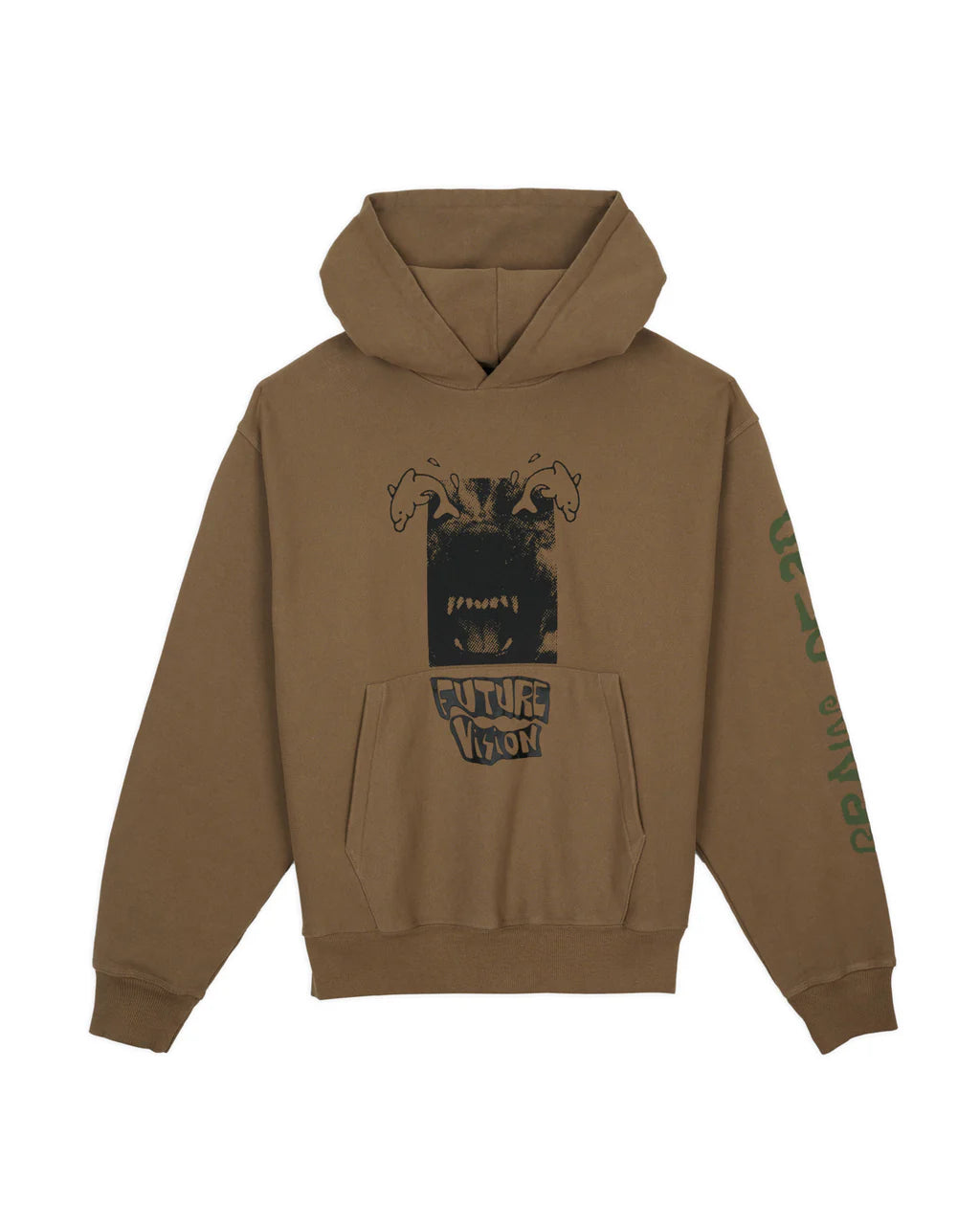 Brain Dead Future Vision Hoodie - Coffee