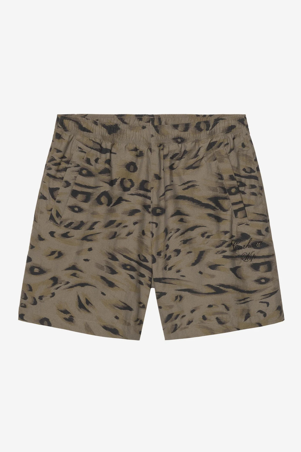 Men's Carhartt WIP Travon Short - Cypress/Black Duck Feather Print