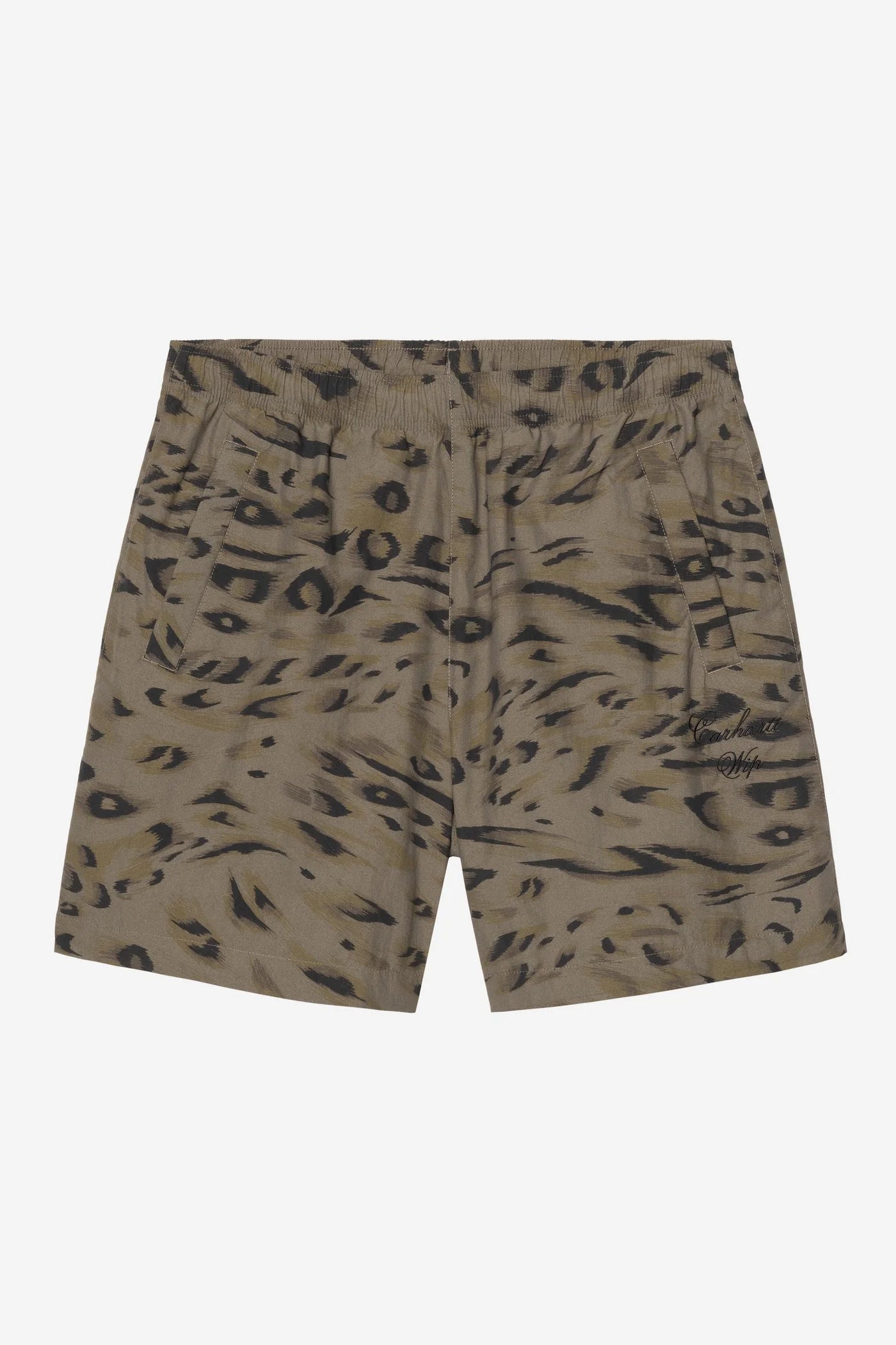 Men's Carhartt WIP Travon Short - Cypress/Black Duck Feather Print
