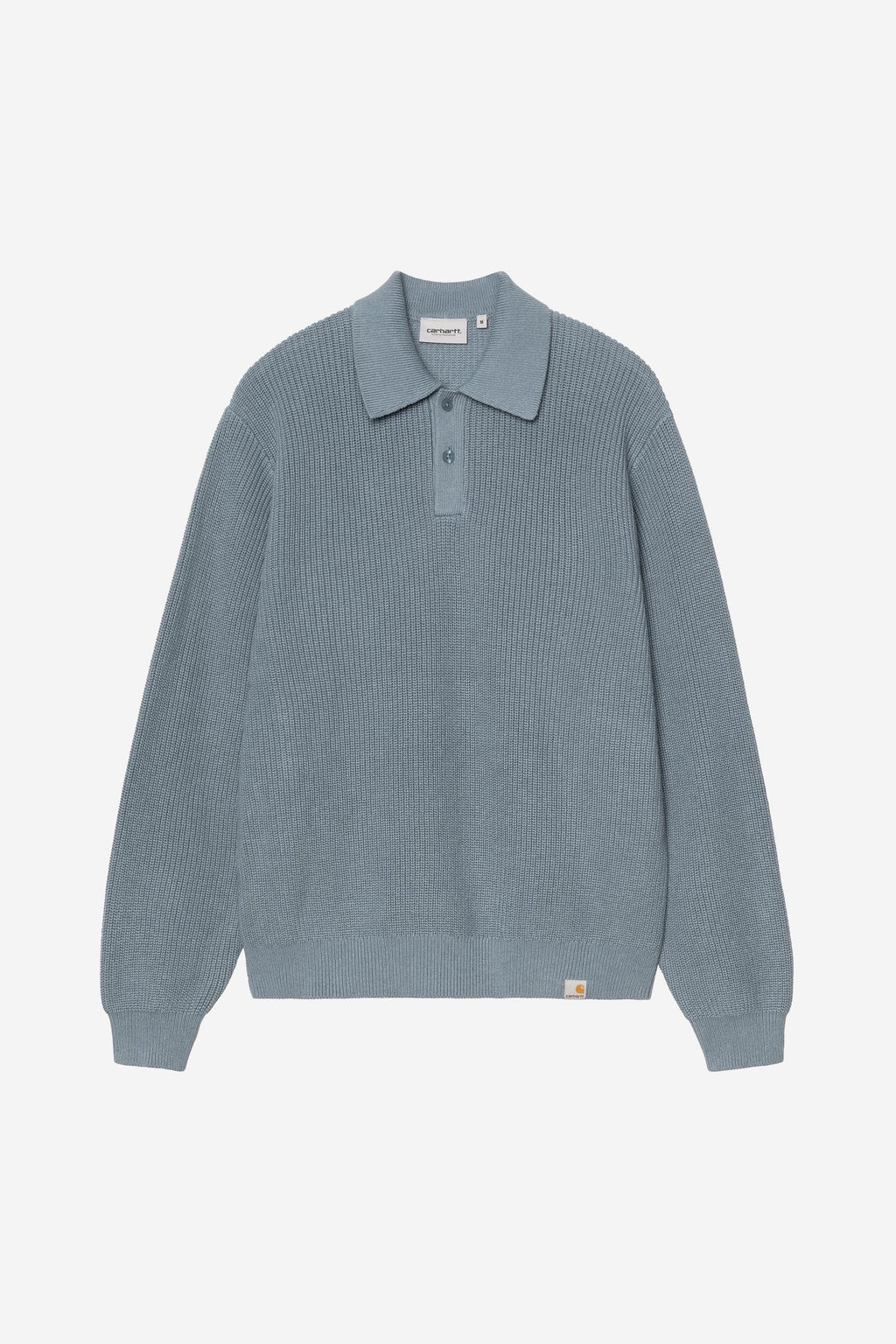Men's Carhartt WIP Miles Knit Polo - Shady Blue