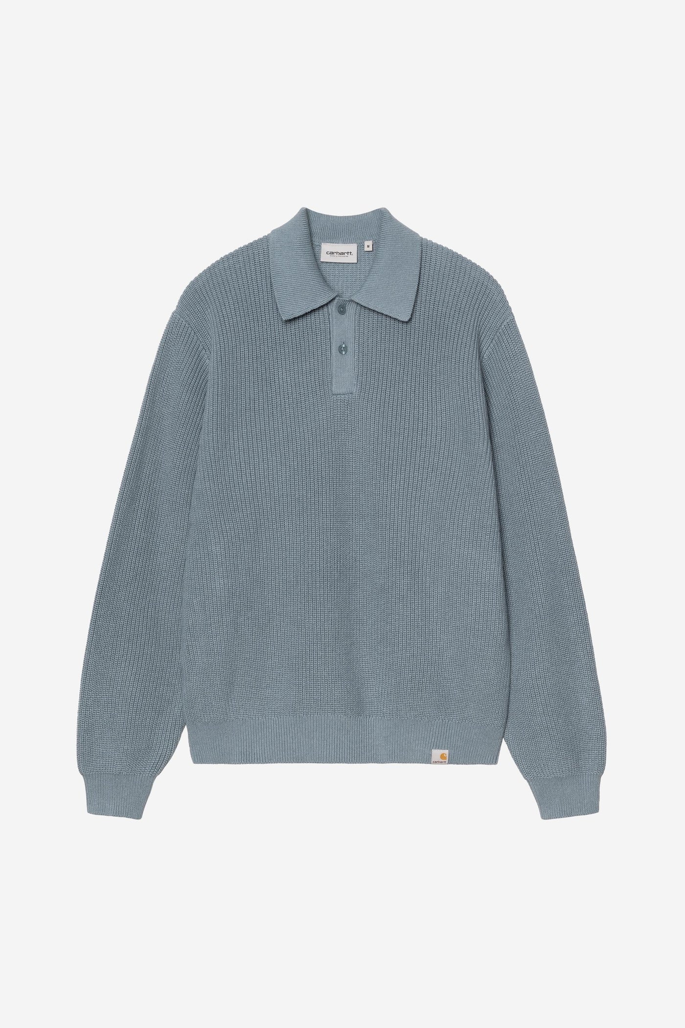 Men's Carhartt WIP Miles Knit Polo - Shady Blue