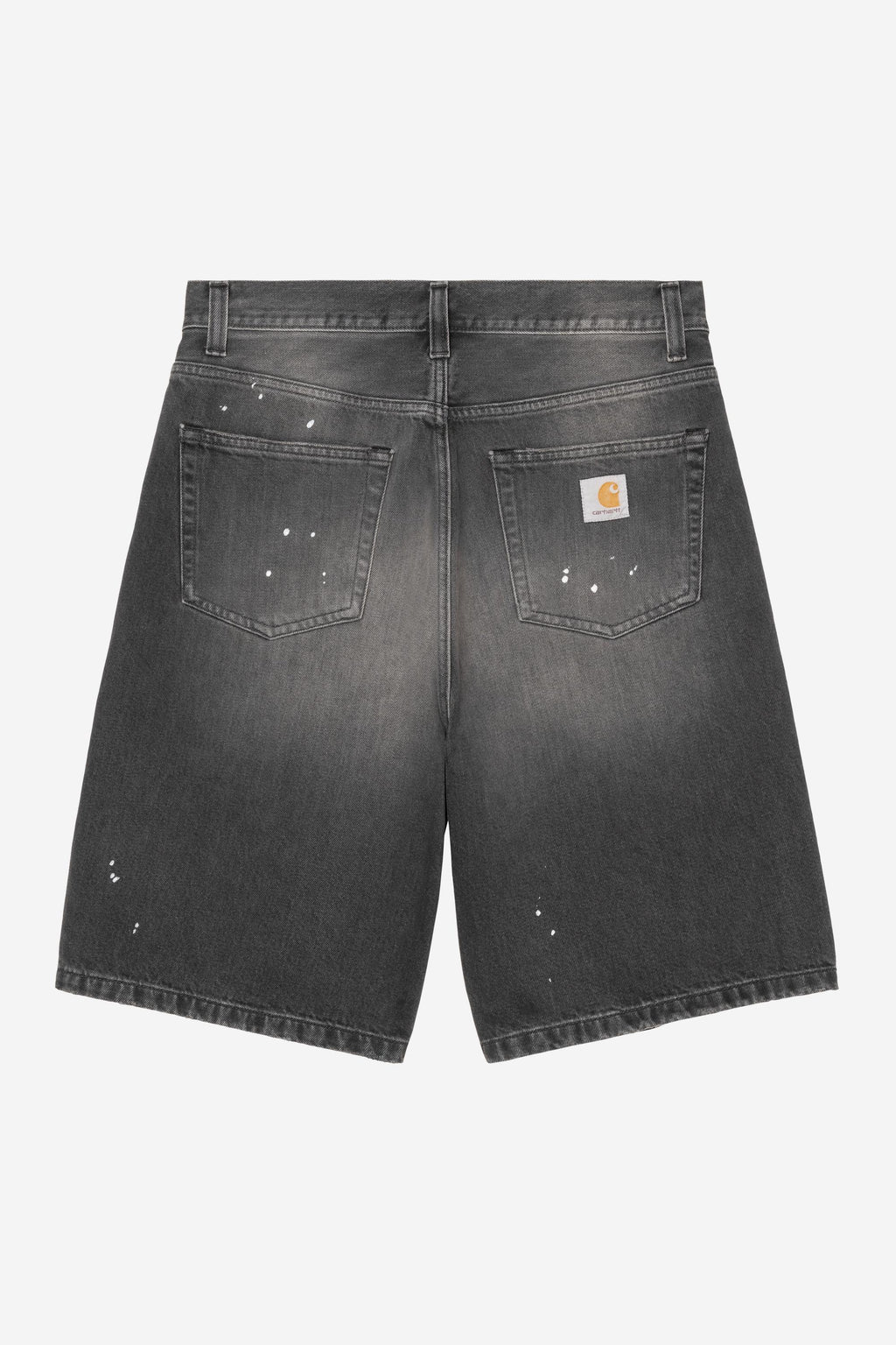 Men's Carhartt WIP Landon Short - Black (Destroy Wash, Splatter)