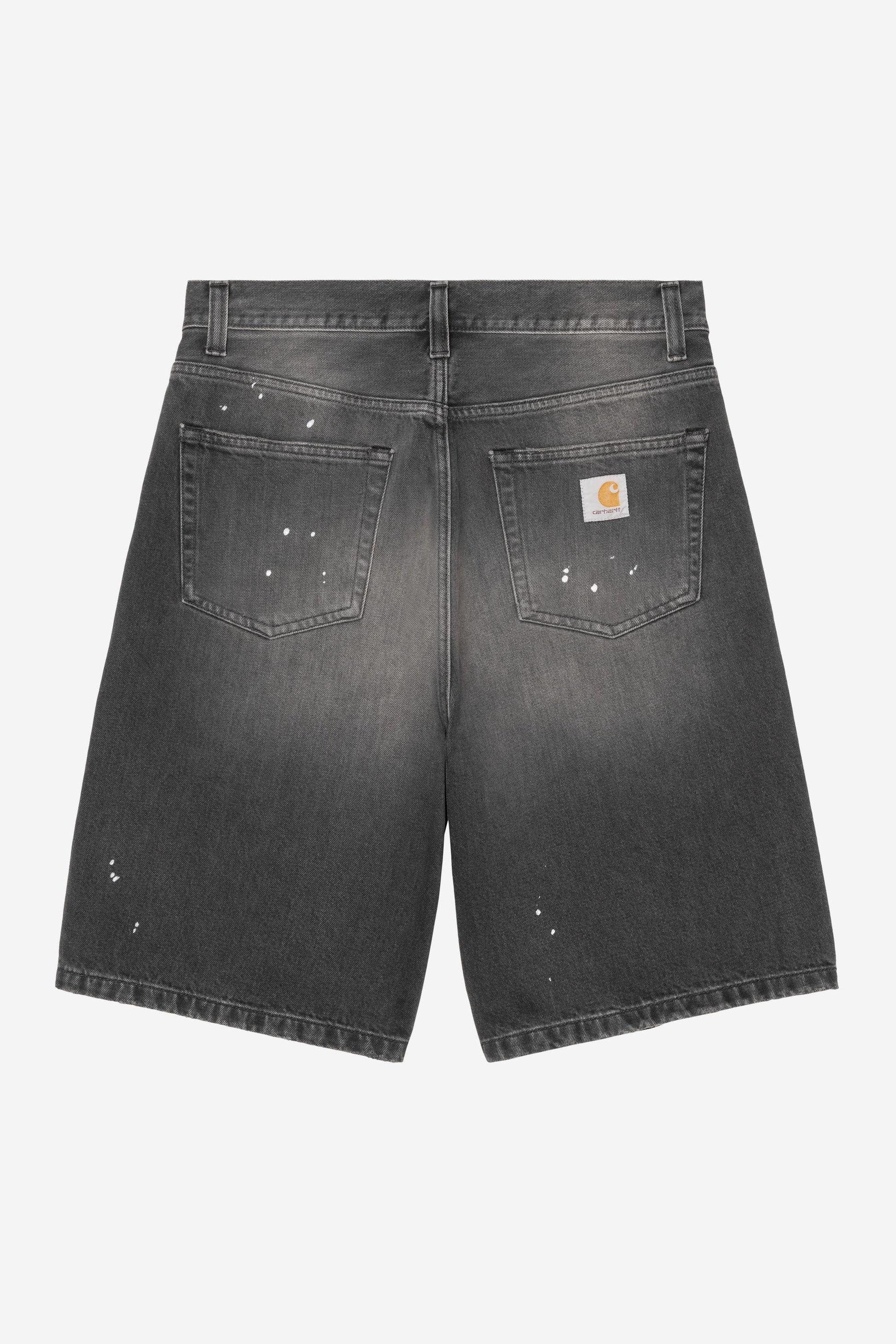 Men's Carhartt WIP Landon Short - Black (Destroy Wash, Splatter)