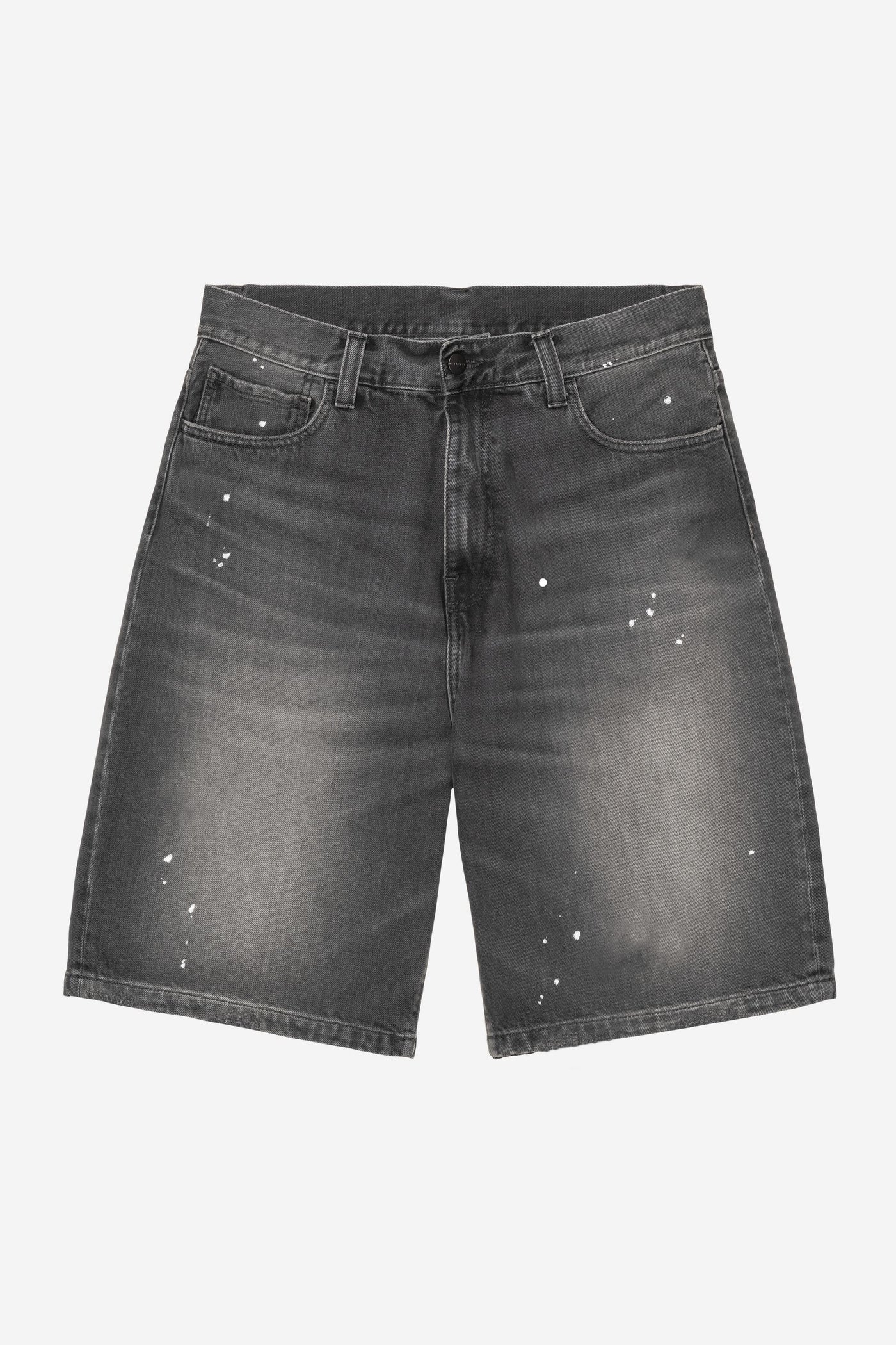 Men's Carhartt WIP Landon Short - Black (Destroy Wash, Splatter)