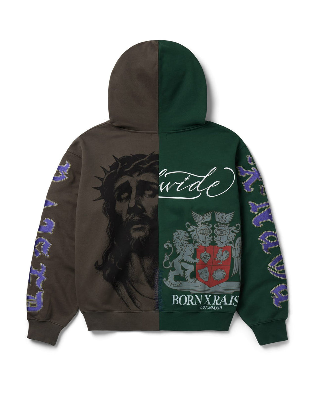 Born X Raised Mashup Zip Hoodie - Multi