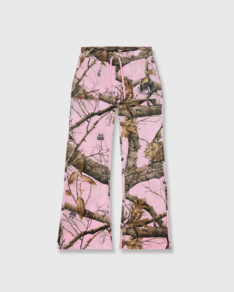 Pleasures x Juicy Couture Women's RealTree Velour Layla Track Pants - Pink Edge