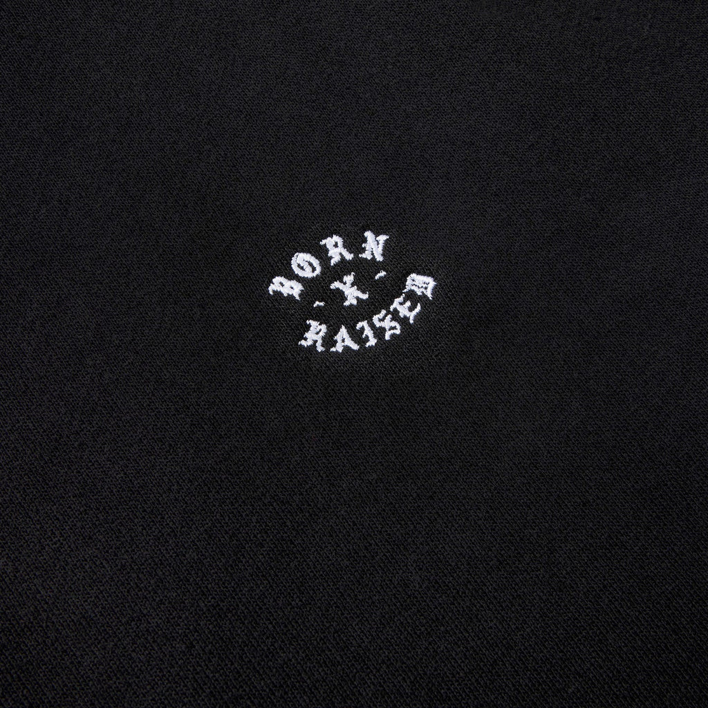Born X Raised Micro Rocker Crewneck - Black