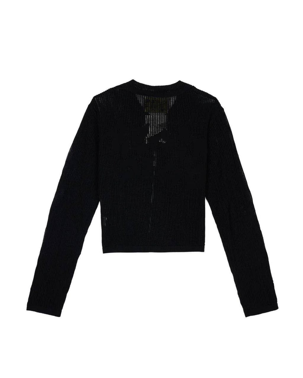 Brain Dead Mesh Knit Spiral Cardigan - Black