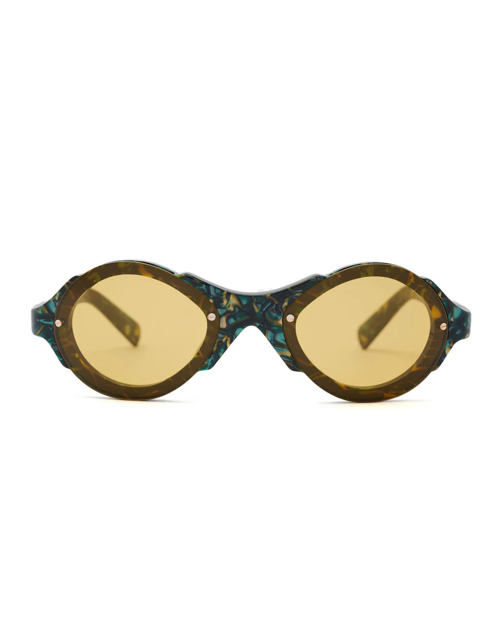 Brain Dead Mutant Post Modern Primitive Eye Protection - Green Granite