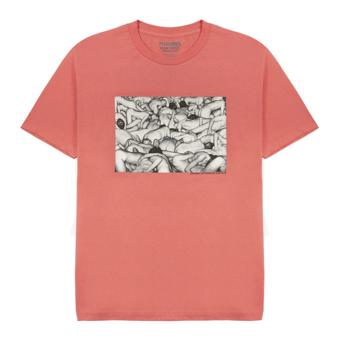 Pleasures Orgy T-Shirt - Coral