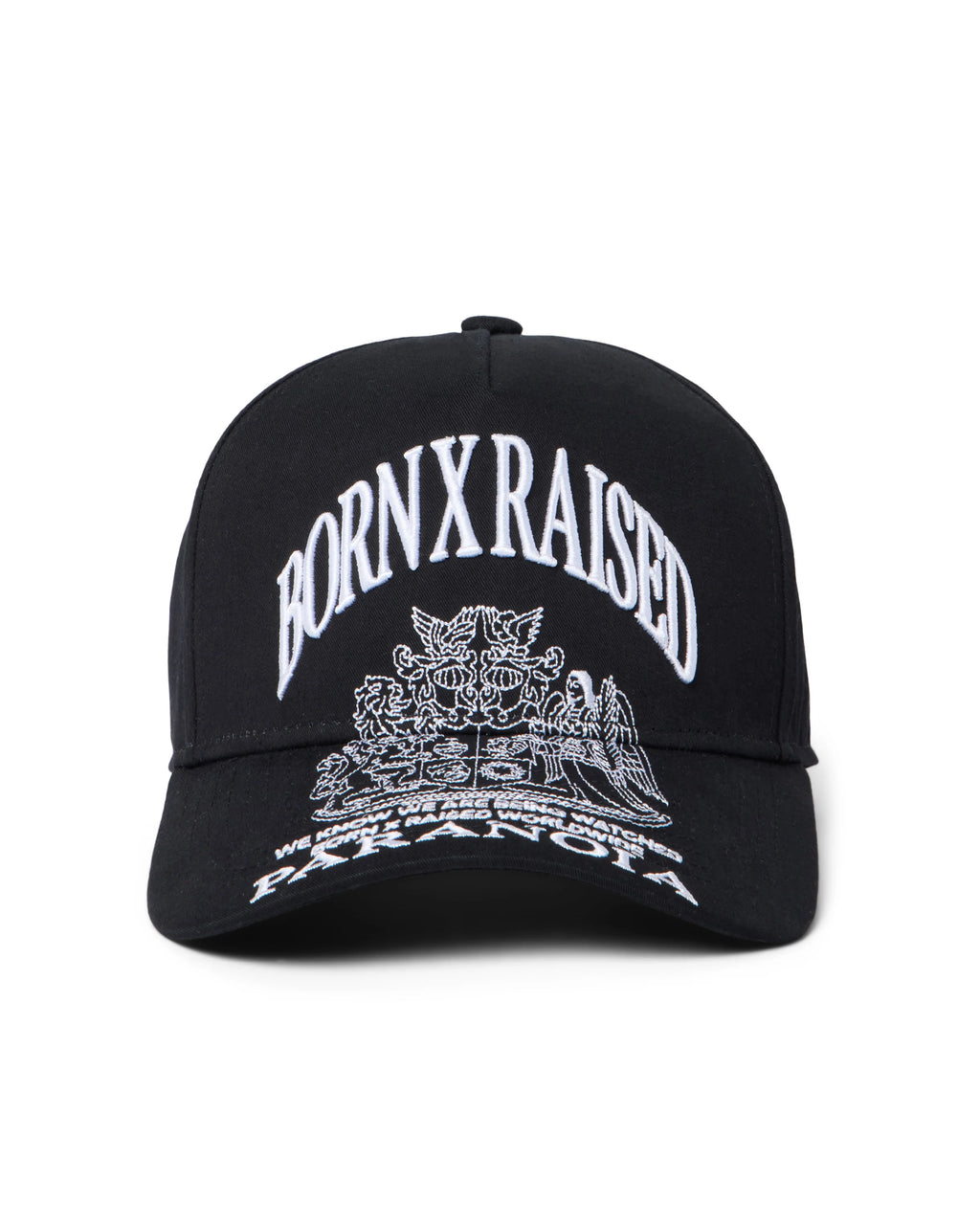 Born X Raised Paranoia Crest Snapback - Black