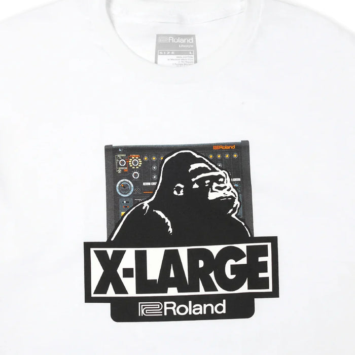 Men's XLARGE x Roland Lifestyle Men's T-Shirt -White