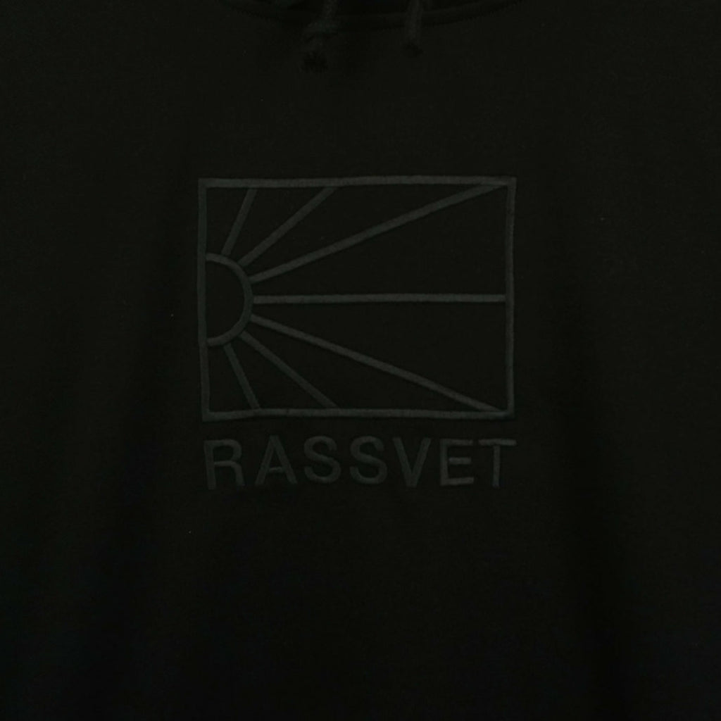 RASSVET Logo Knit Hoodie - Black