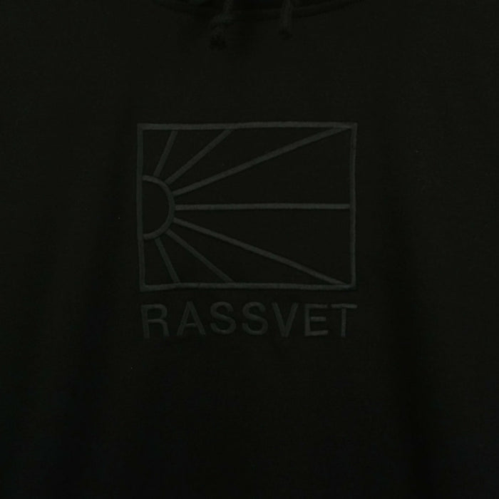 RASSVET Logo Knit Hoodie - Black