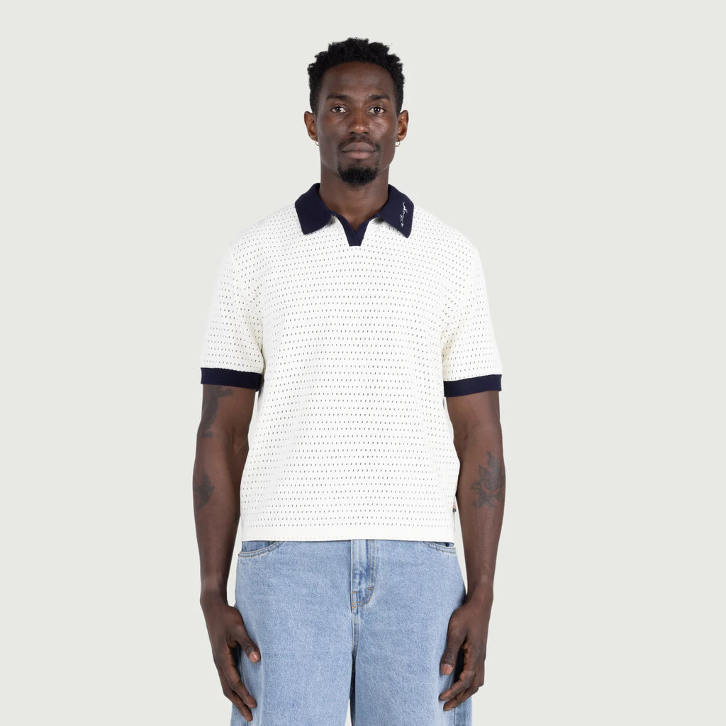 Men's Honor The Gift Pique Colorblock Polo - Bone