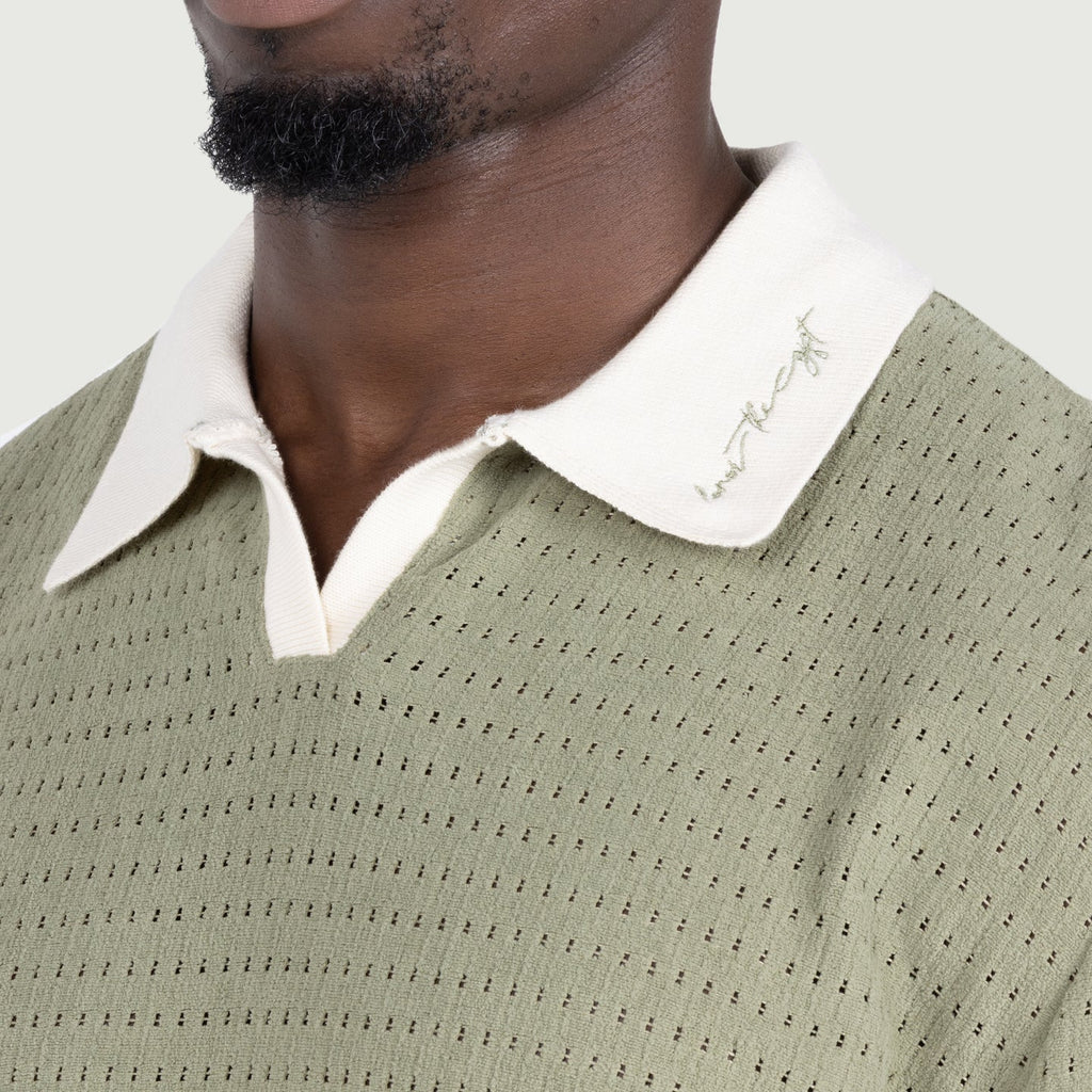 Men's Honor The Gift Pique Colorblock Polo - Sage