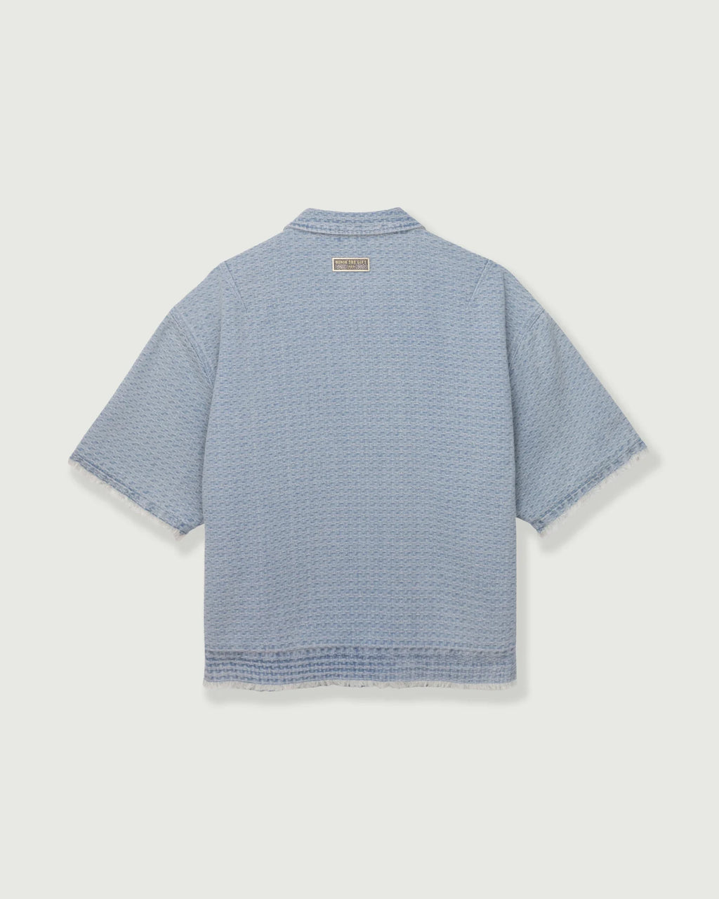 Men's Honor The Gift Vintage Indigo Zip Front Short Sleeve - Light Indigo