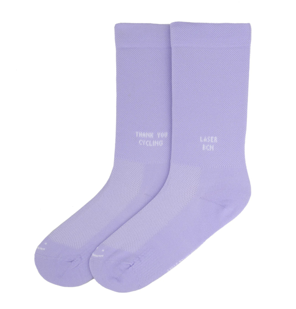 Laser x Rodagira Thank You Cycling Performance Socks - Lavender